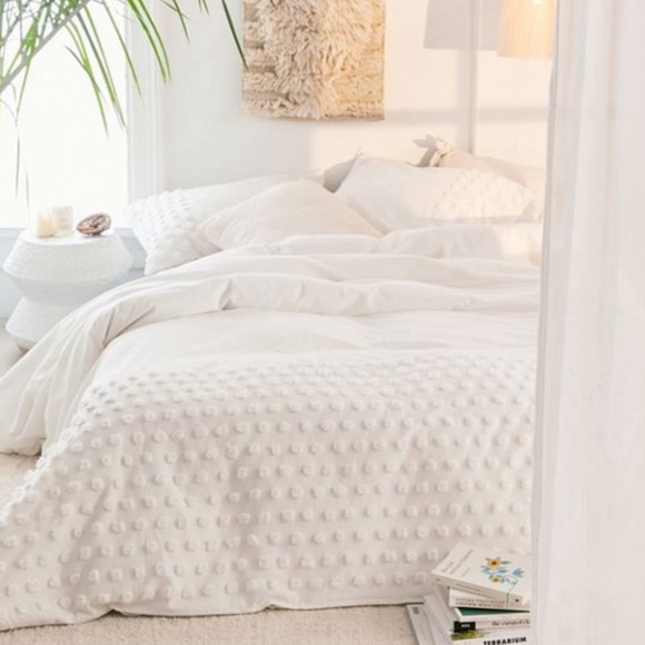 Bedding Tufted Dot White Duvet Cover Poshmark